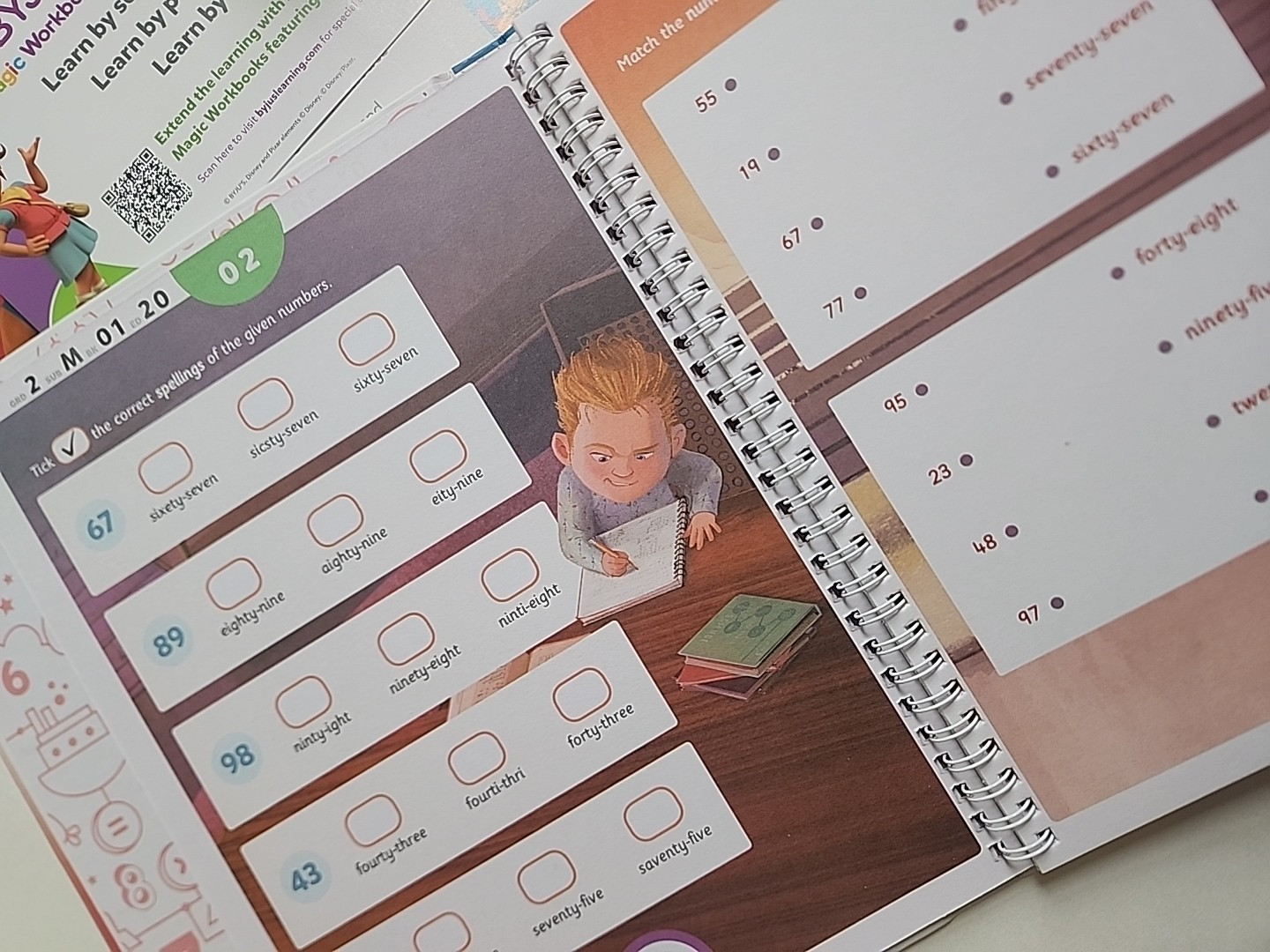 BYJUS Learning Kit: Disney, Grade 2 Learning Kit Active Learning Math Reading