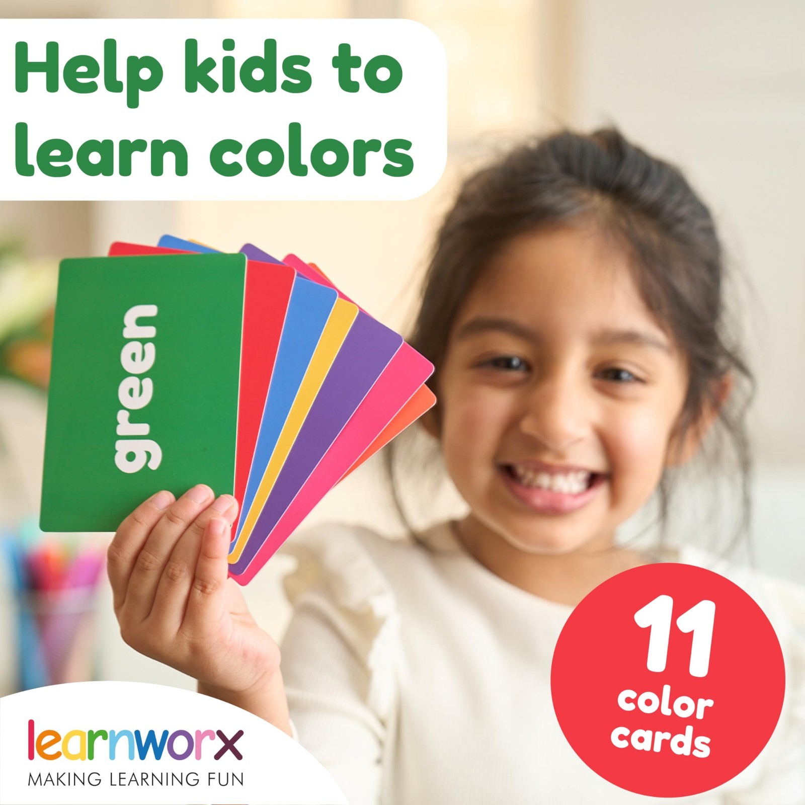 Educational Flash Cards for Toddlers | Alphabet, Numbers, Colors & Animals | Lar