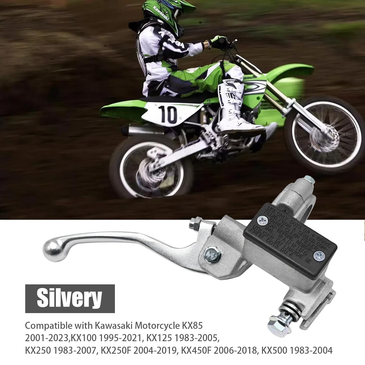 43015-0167 Front Brake Master Cylinder with CNC Lever Replacement for Kawasaki K