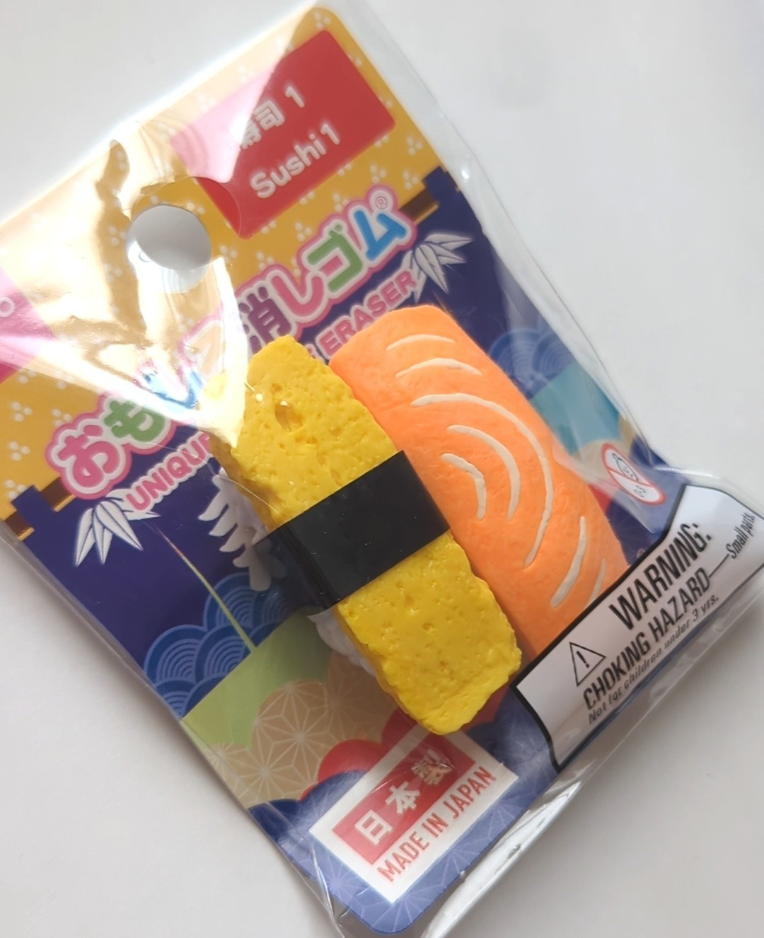 Japanese Food Puzzle Eraser Set Sushi Rice Ball Sweets Tea – Made in Japan Daiso