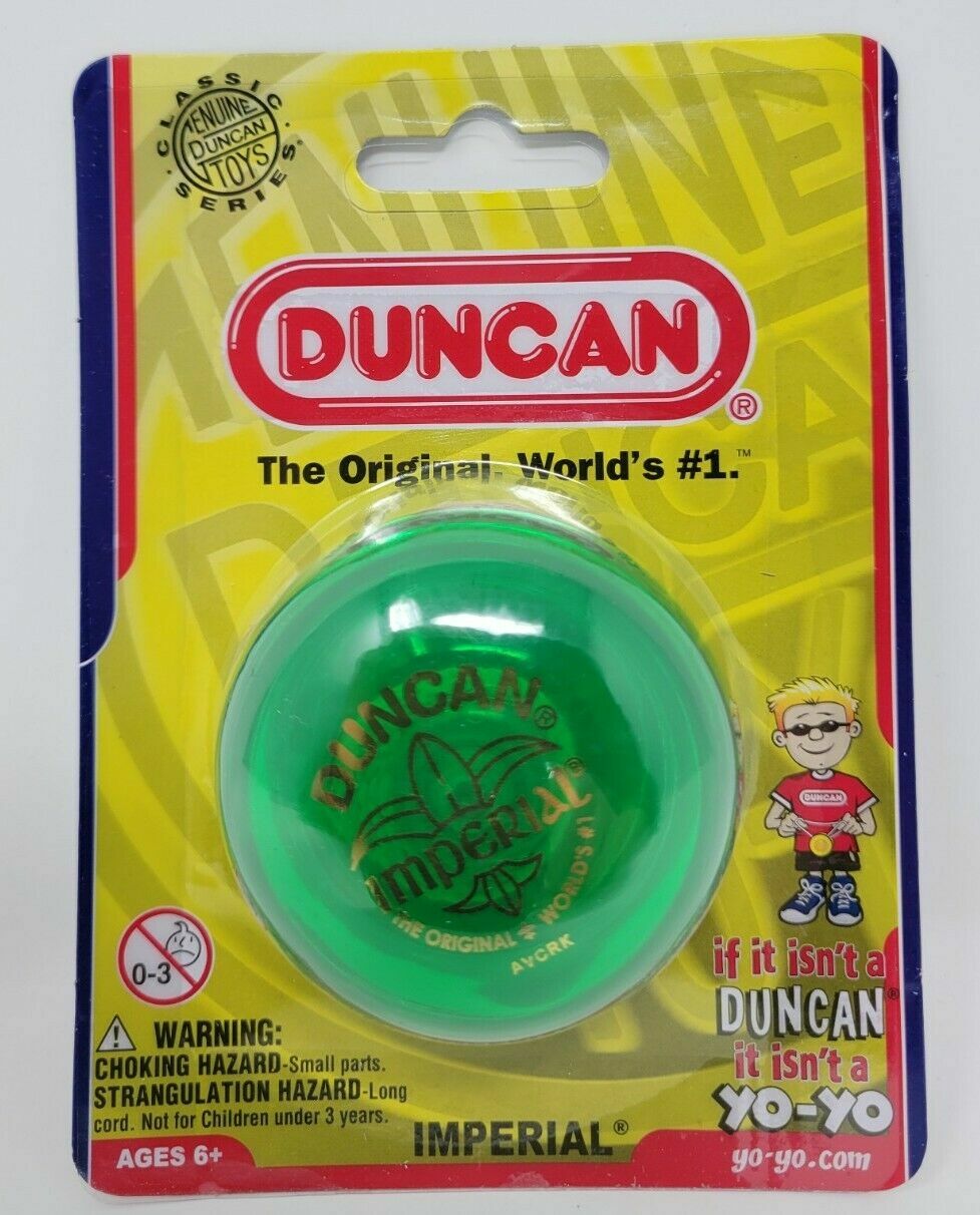Duncan Imperial Yo Yo Choose From 4 Colors Green Orange Red Blue New Sealed