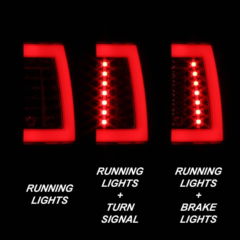 For Black Smoked 00-06 GMC Yukon XL 1500/2500 Chevy Suburban Tahoe LED Bar Tail