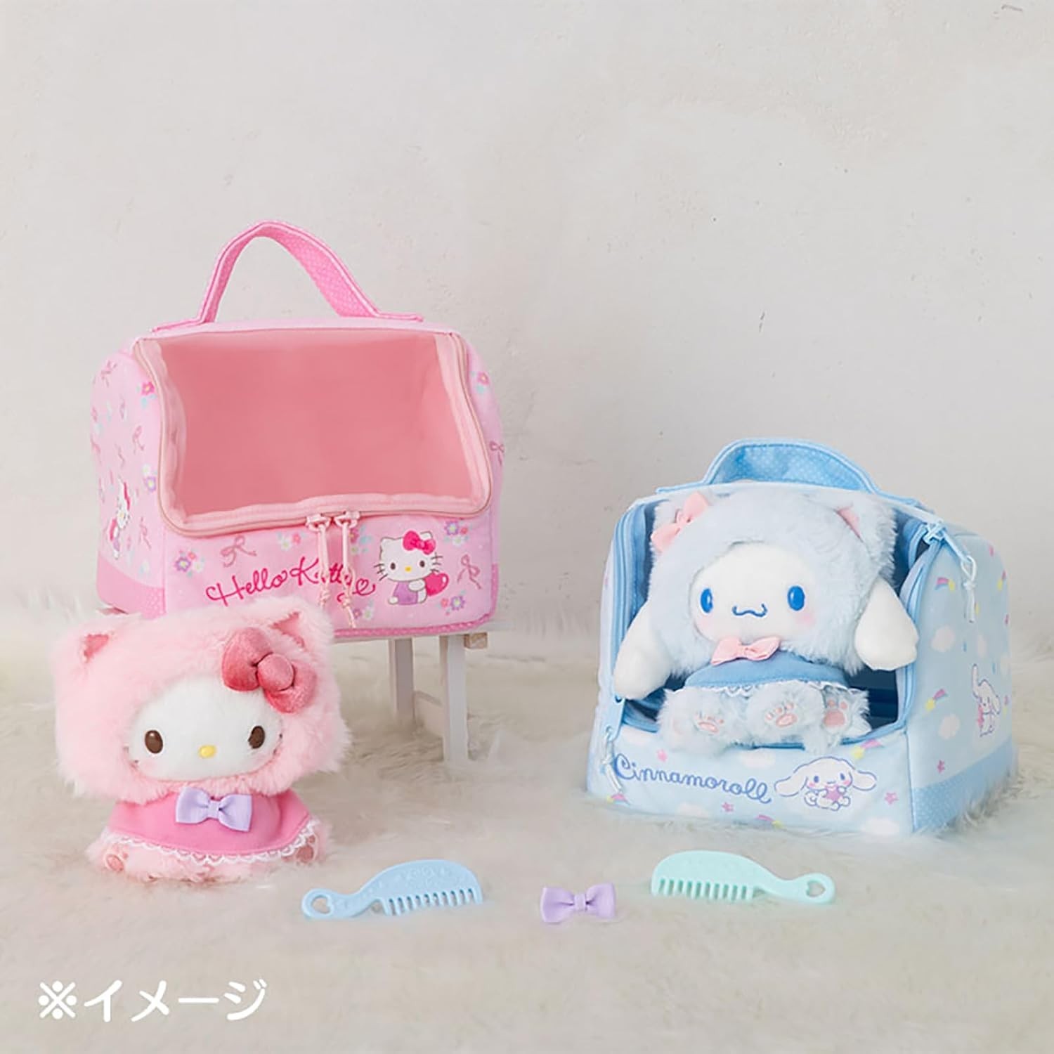 NEW Sanrio Baby Plush Toy Care Set Kitten Hello Kitty Cinnamoroll fromJapan