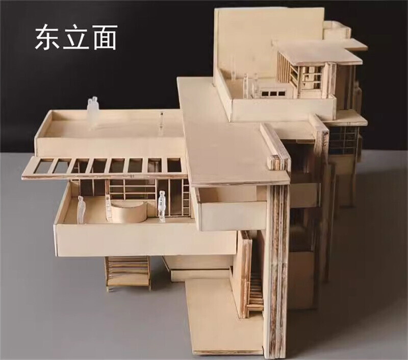 1/75 1/100 Villa 3D Wooden DIY Building Model Kits Assembly Kits Gifts Set