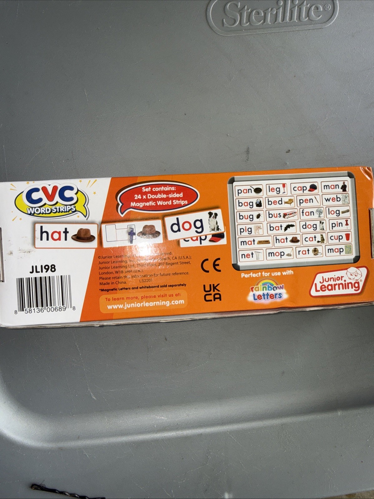 CVC magnetic word strips