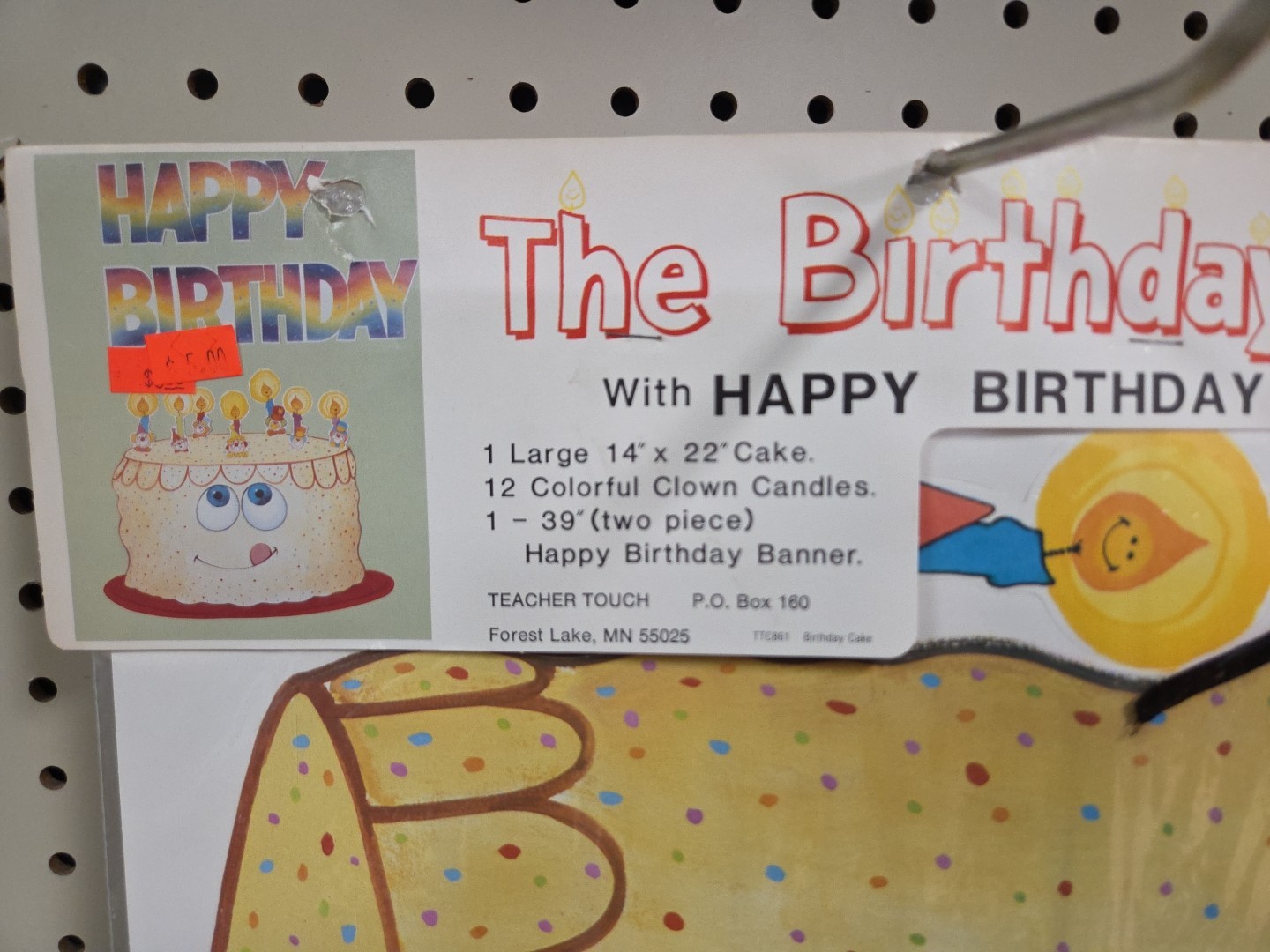 Vintage 1980s The Birthday Cake With Clown Candles Poster By Teacher Touch
