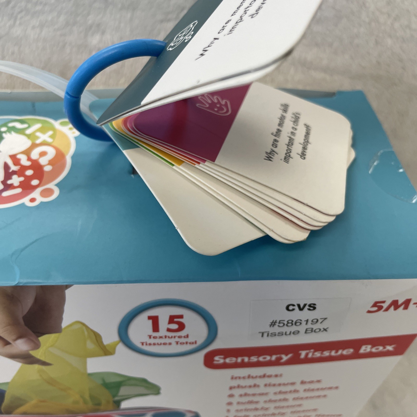 Creative Kids – Sense & Grow 15 Textured Tissues Sensory Box New Factory Sealed