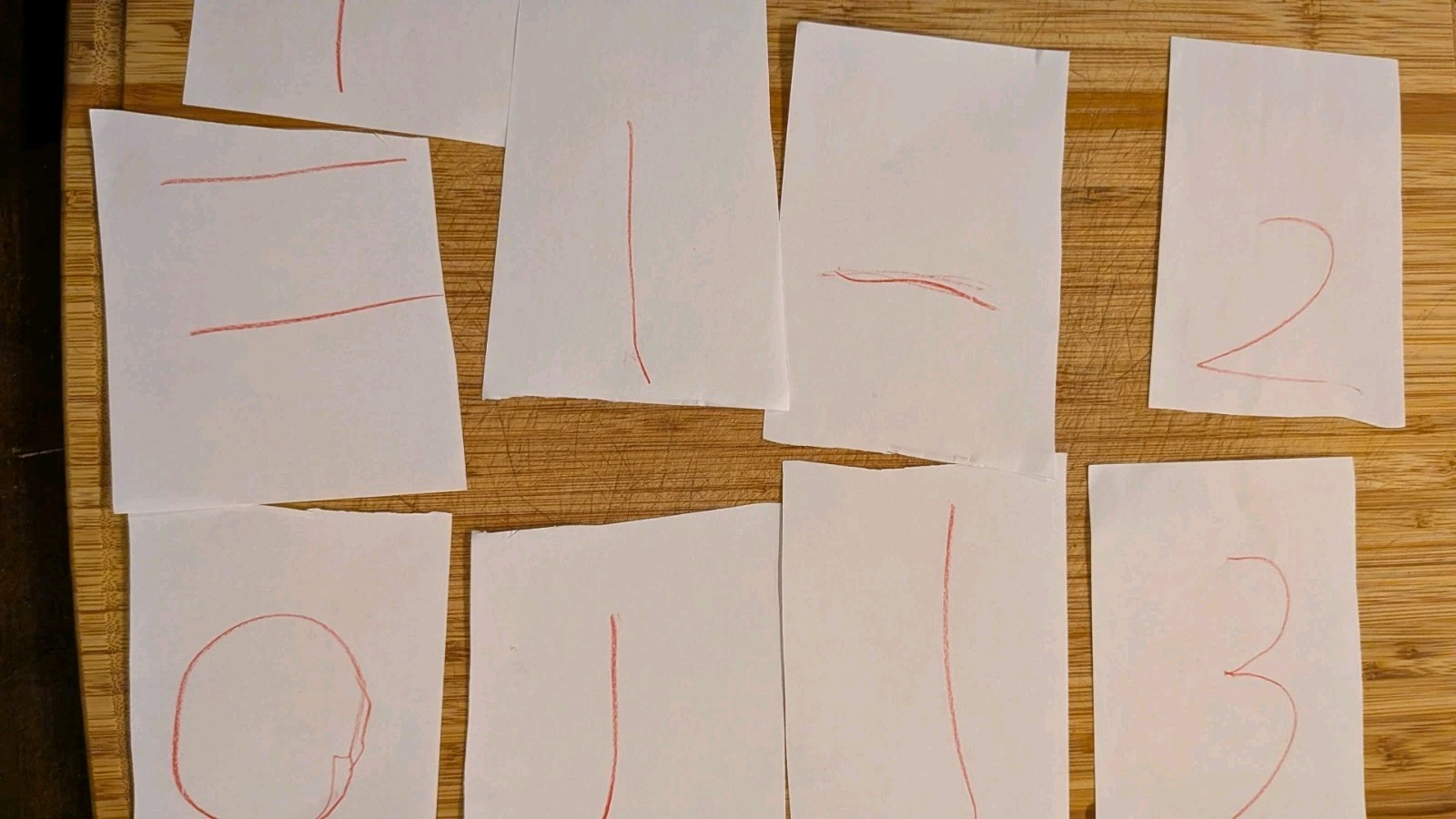 Set Of Number Cards Made For Kids By Kids, Educational And Fun