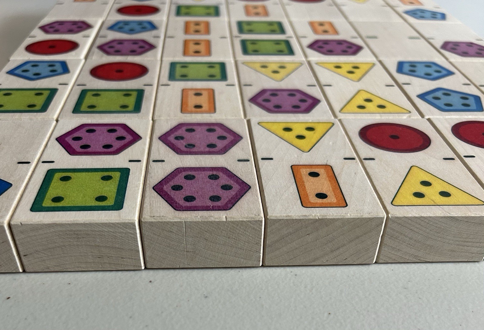 Domino Figures Educational Game By Bajo to Develop Shapes, Colors and Numbers