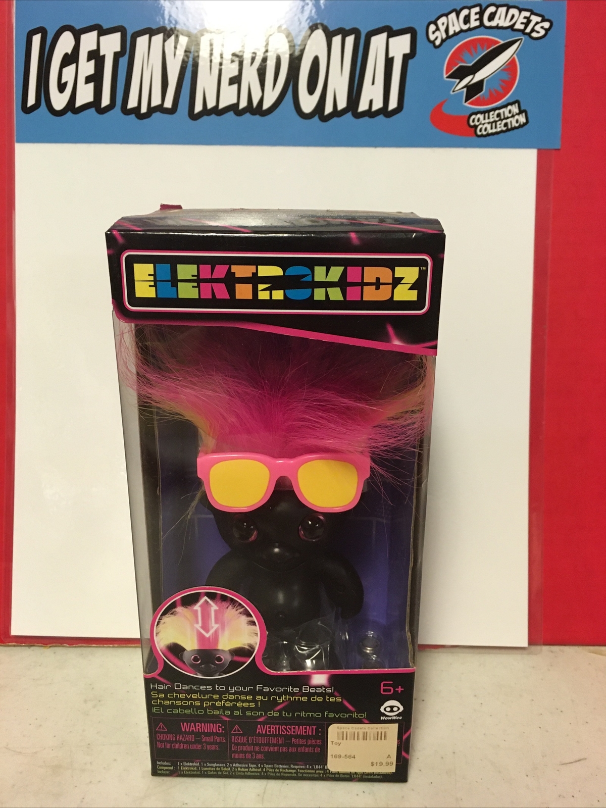 Electro Kidz Hair Dancing Neon Troll Toy Black Pink WowWee 2013 NEW