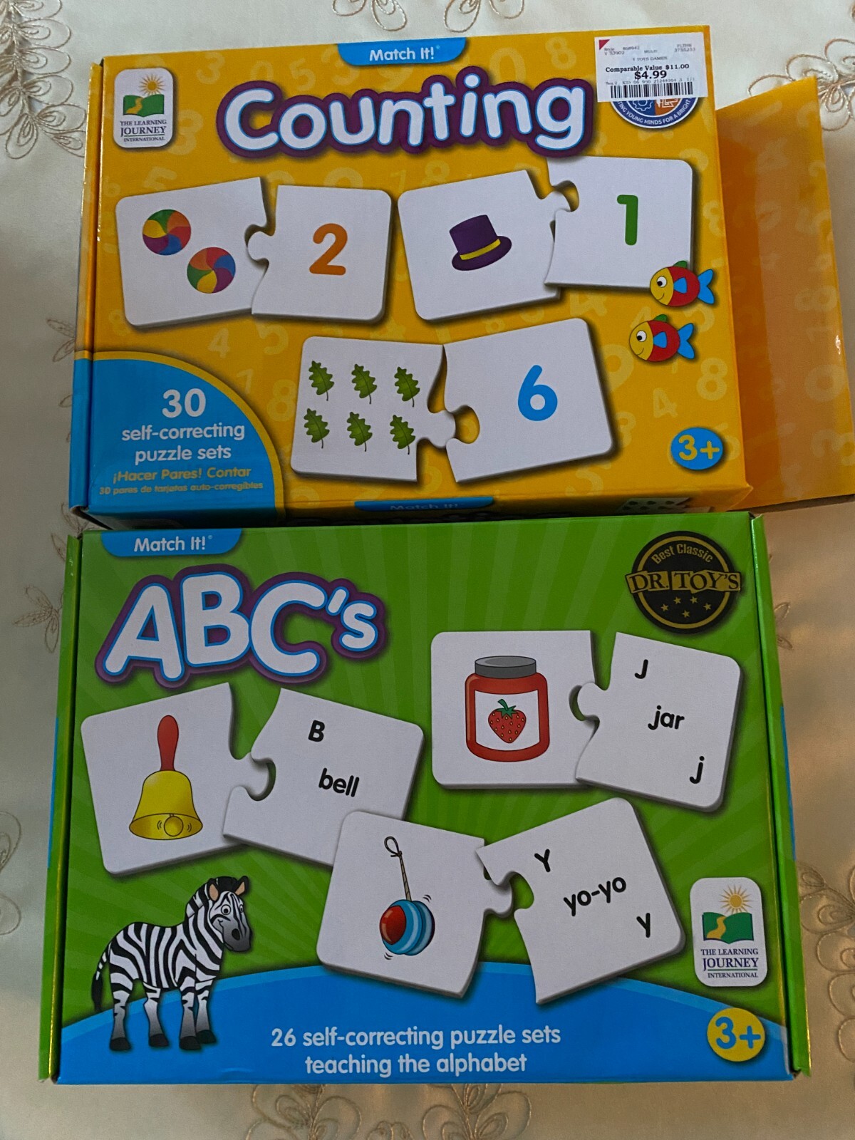 THE LEARNING JOURNEY MATCH IT! ABC’S OR COUNTING ~ U-CHOOSE! COMPLETE