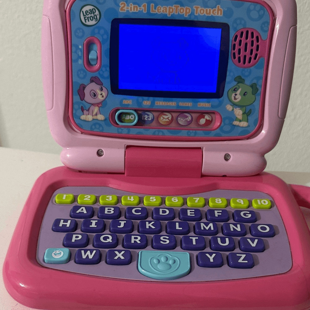 LeapFrog 2-in-1 LeapTop Touch Pink Kids Learning Laptop Works
