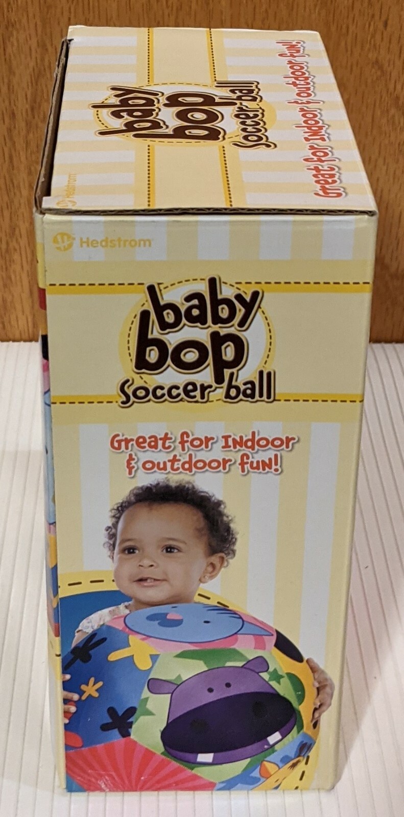 Baby Bop Soccer Ball, by Hedstrom – Roll, Push & Play – For Ages 6+ Months