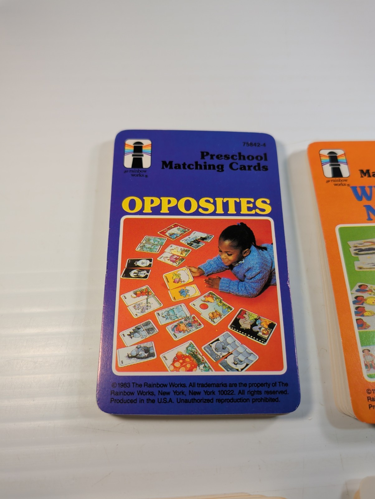 Vintage 1980s Preschool Matching Cards “What’s Next” & “Opposites” Plus More