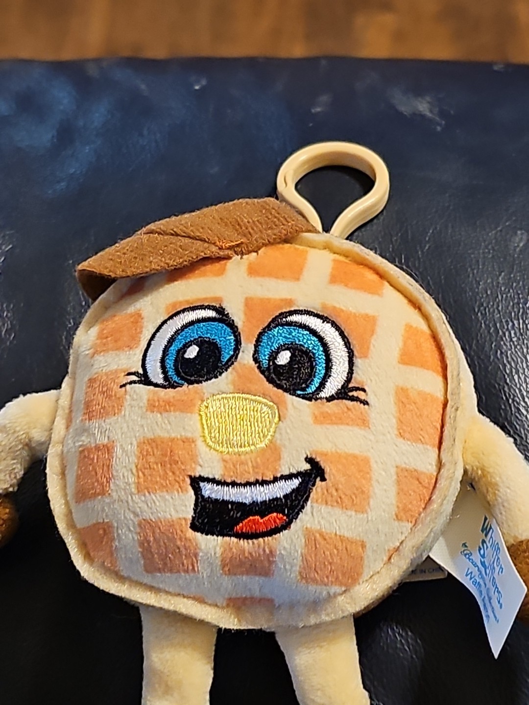 Whiffer Sniffer- Waffle Aaron waffle scented backpack clip- 5 Inches