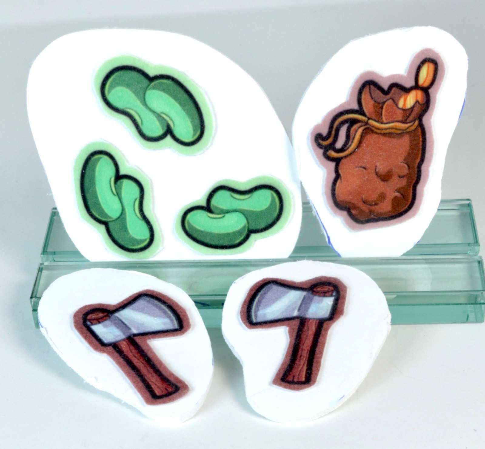 Set of Jack and the Beanstalk Story Characters, Felt on Foam Board