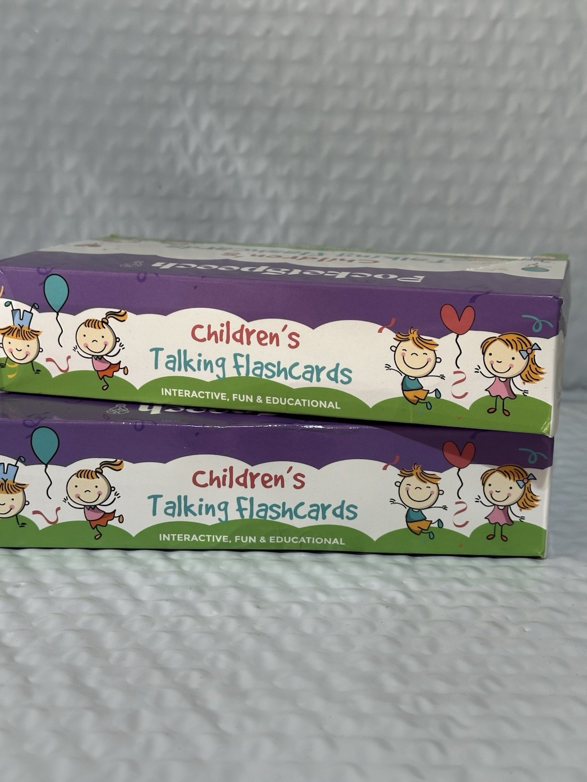 2x Pocket Speech Children’s Talking Flash Cards!! 220 Words Each Box ( 2 Pack)