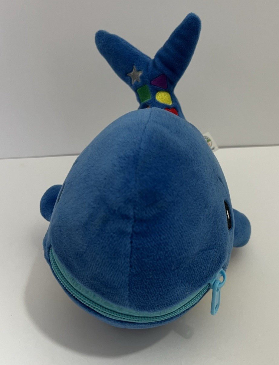 2021 Buckle Toys BLU the WHALE Plush 8” LEARN to BUCKLE Development Stuffed Toy