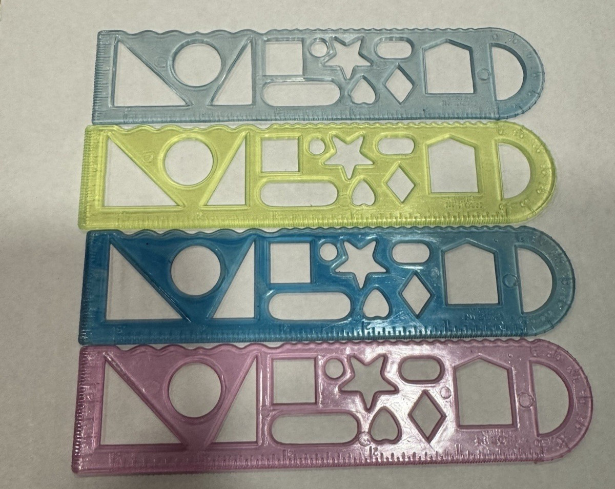 Lot of 215 6 in Ruler/Stencil Giveaways Party Favors Gifts