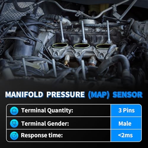 MAP Manifold Absolute Pressure Sensor Fit for Chevy C1500 Suburban Cavalier S10