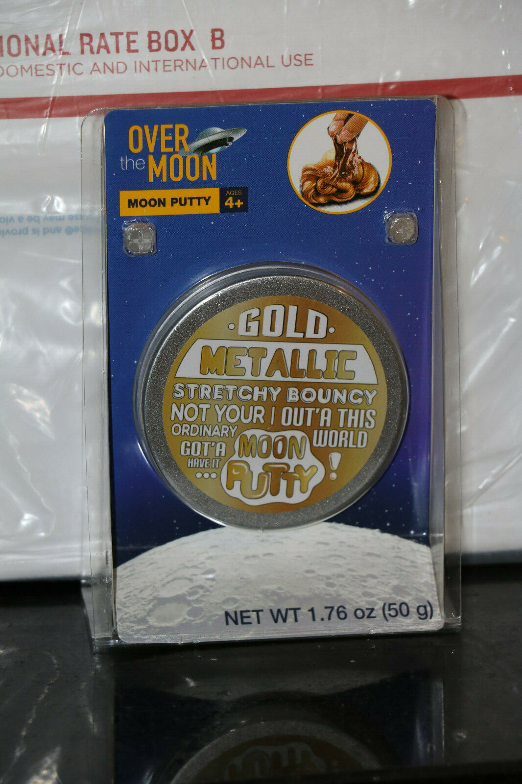 Over The Moon Moon Putty “Glow In The Dark, Silver, Blue, and Gold Metallic