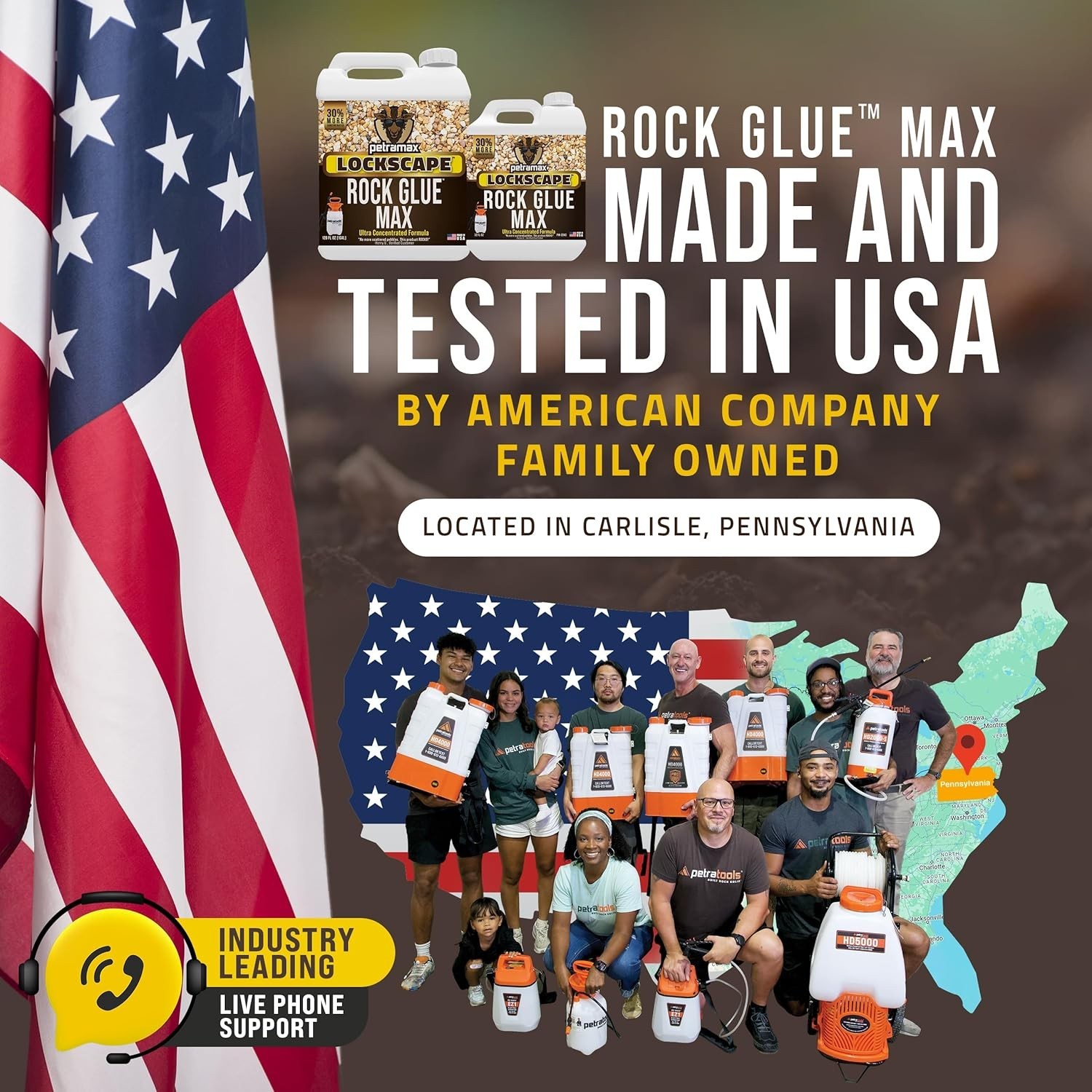 Max Rock Glue for Landscaping, 1 Gallon – Wide Coverage & Pet Safe Mulch Glue…