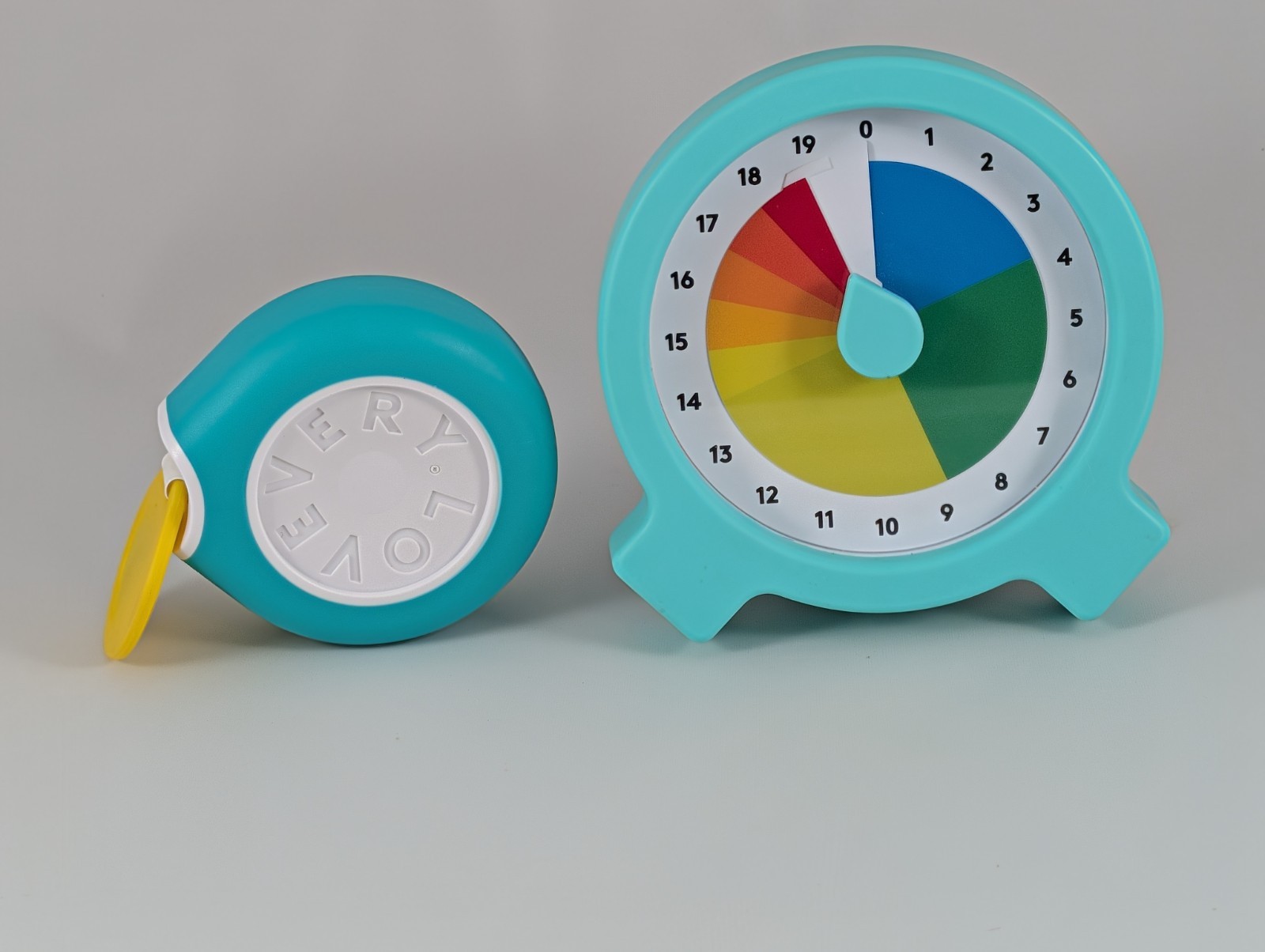 Lovevery Kids Visual Color-Coded Countdown Timer & Retractable Tape Measure Set