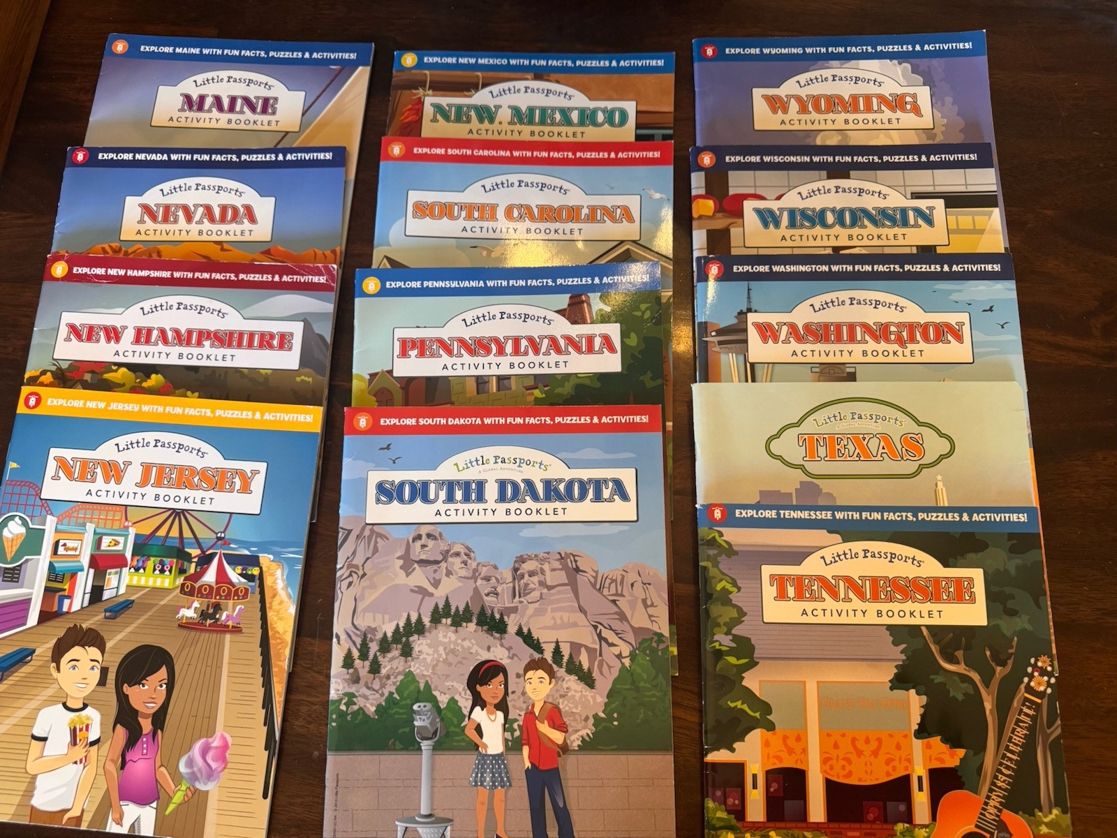 Little Passports Activity Booklets, Set Of 25 Double Sided, Full State Set