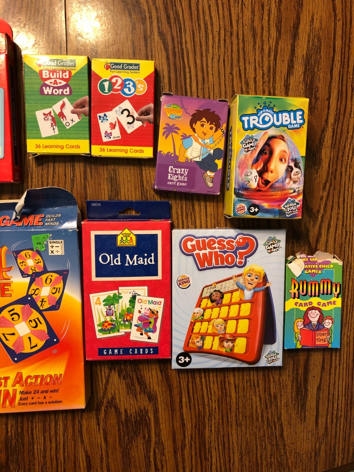 LOT OF 15 EDUCATIONAL FLASH CARDS AND KIDS GAMES!!!!