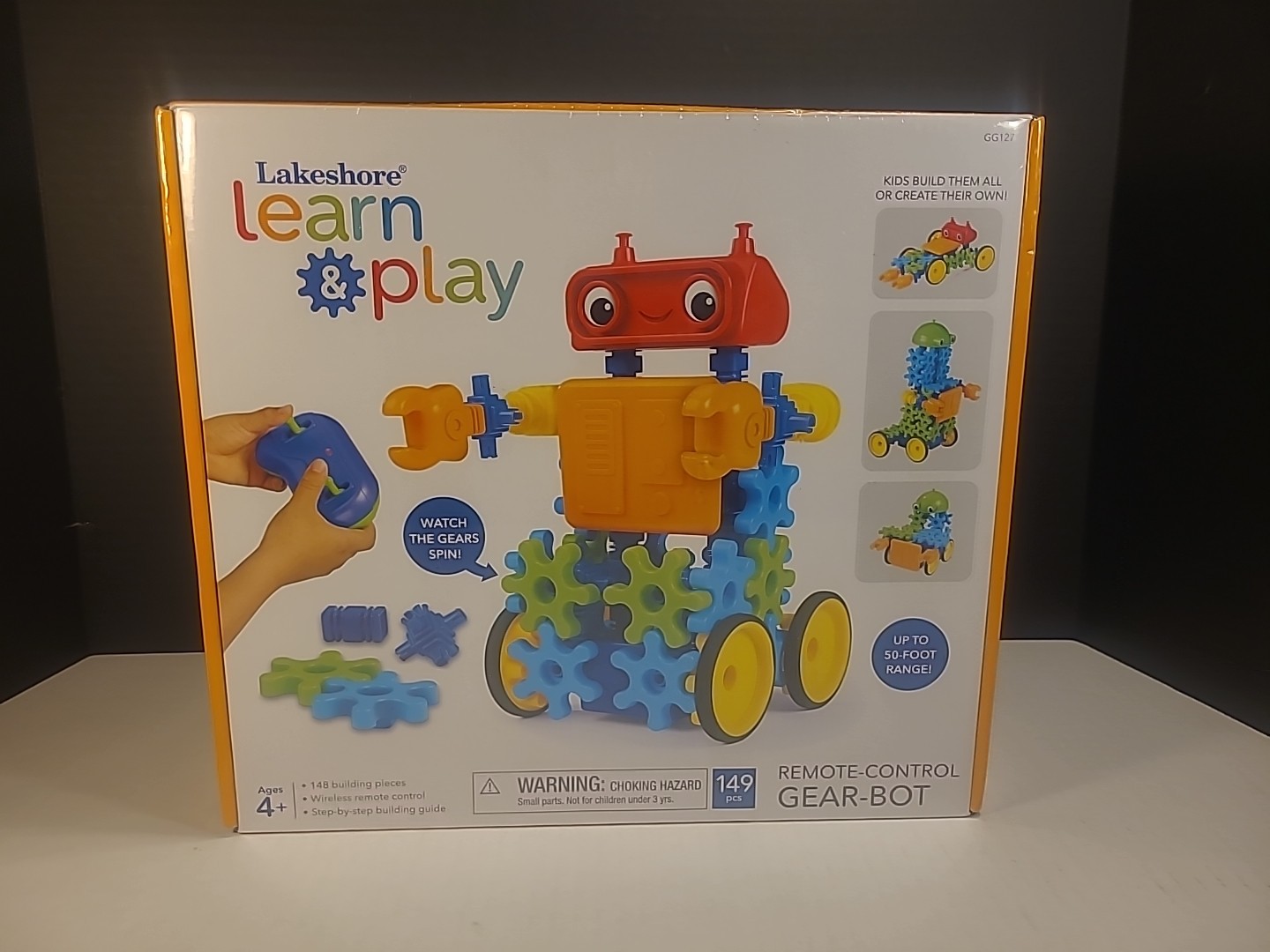 Lakeshore Remote Control Gear-Bot 149 Piece Snap Connectors Building Set SEALED