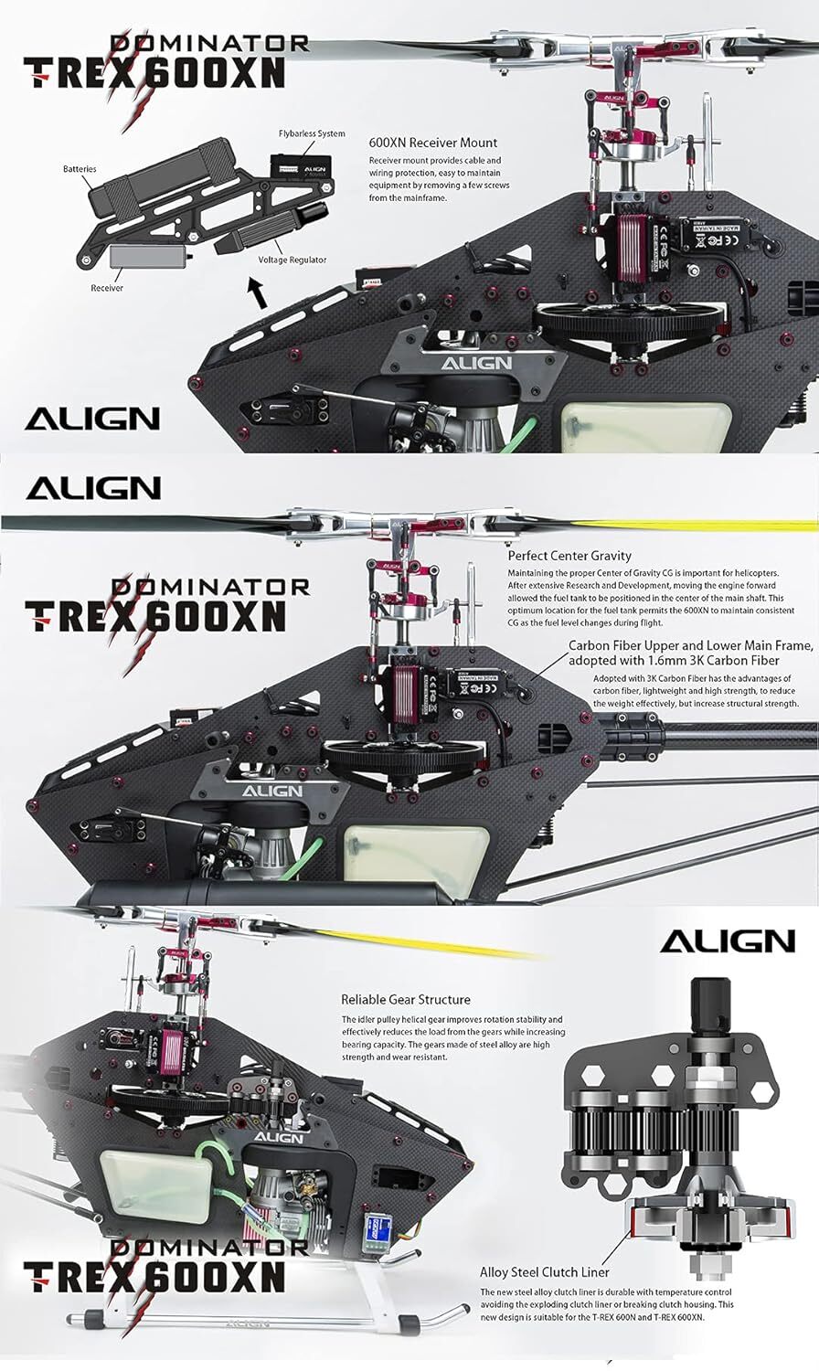 ZYHOBBY 3D RC Helicopter T-REX 600XN Super Combo, Hobby, Gas Powered, 14+,