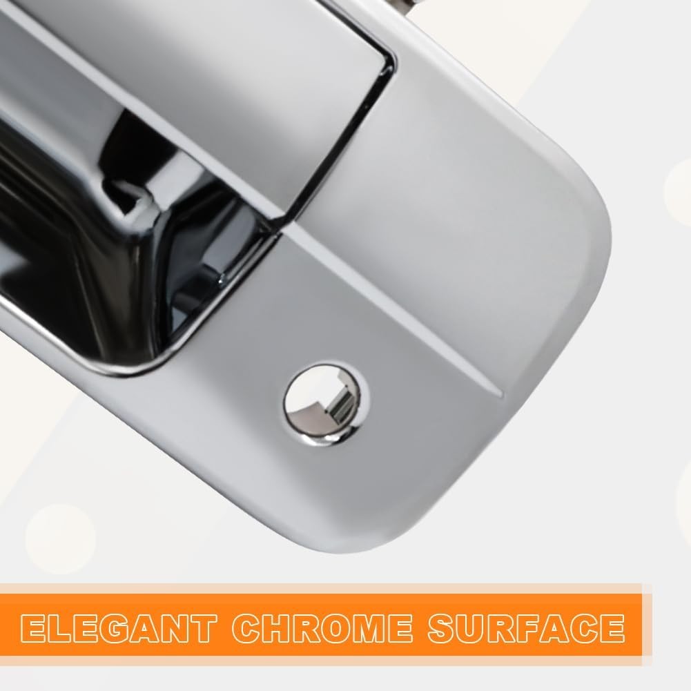 JDMON Chrome Tailgate Door Handle w/Rear Camera Hole Replacement for Toyota