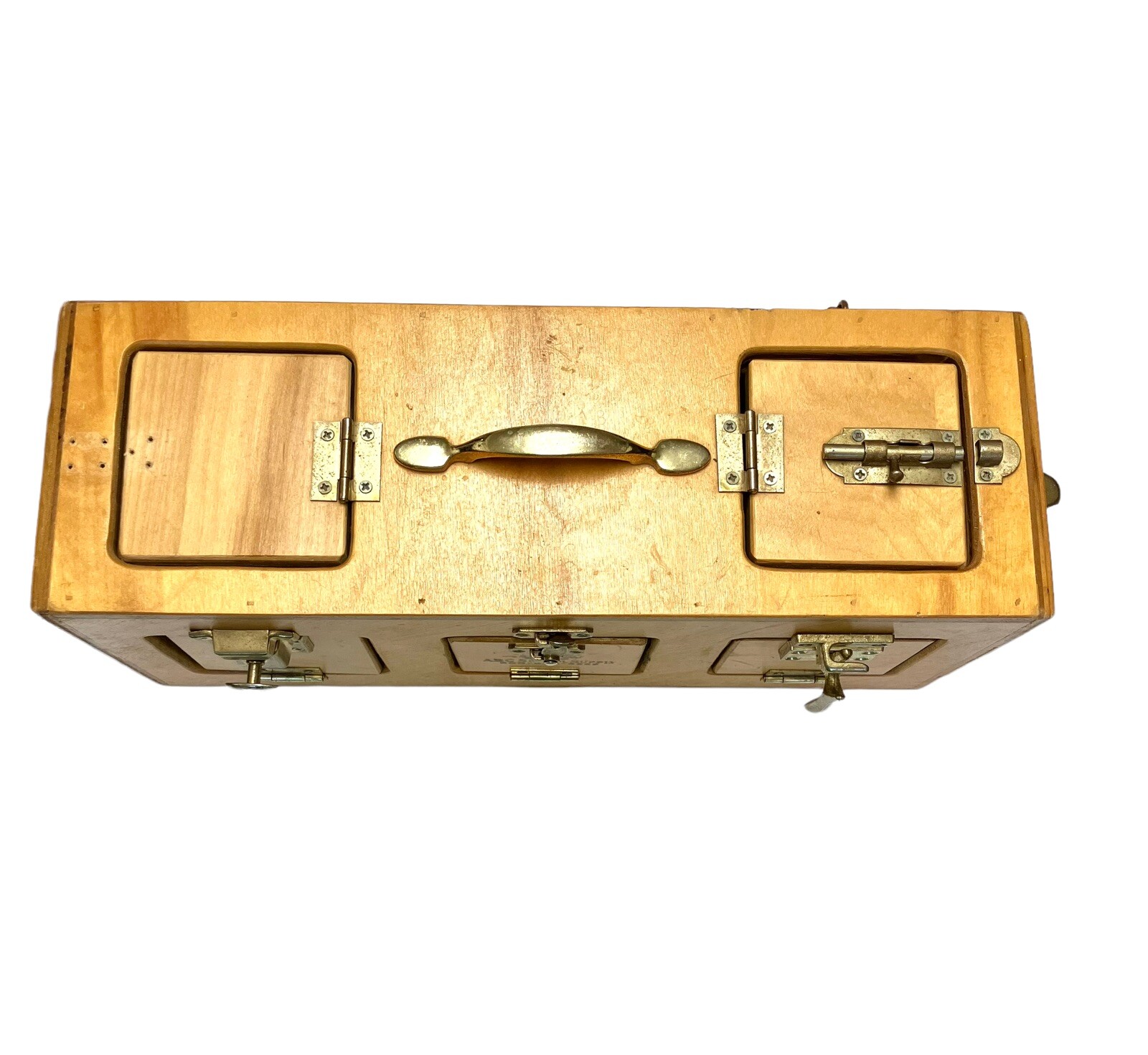 Lock Box Memory Game Box Handmade 10 Doors Brainteaser STEM Fun Motor Memory