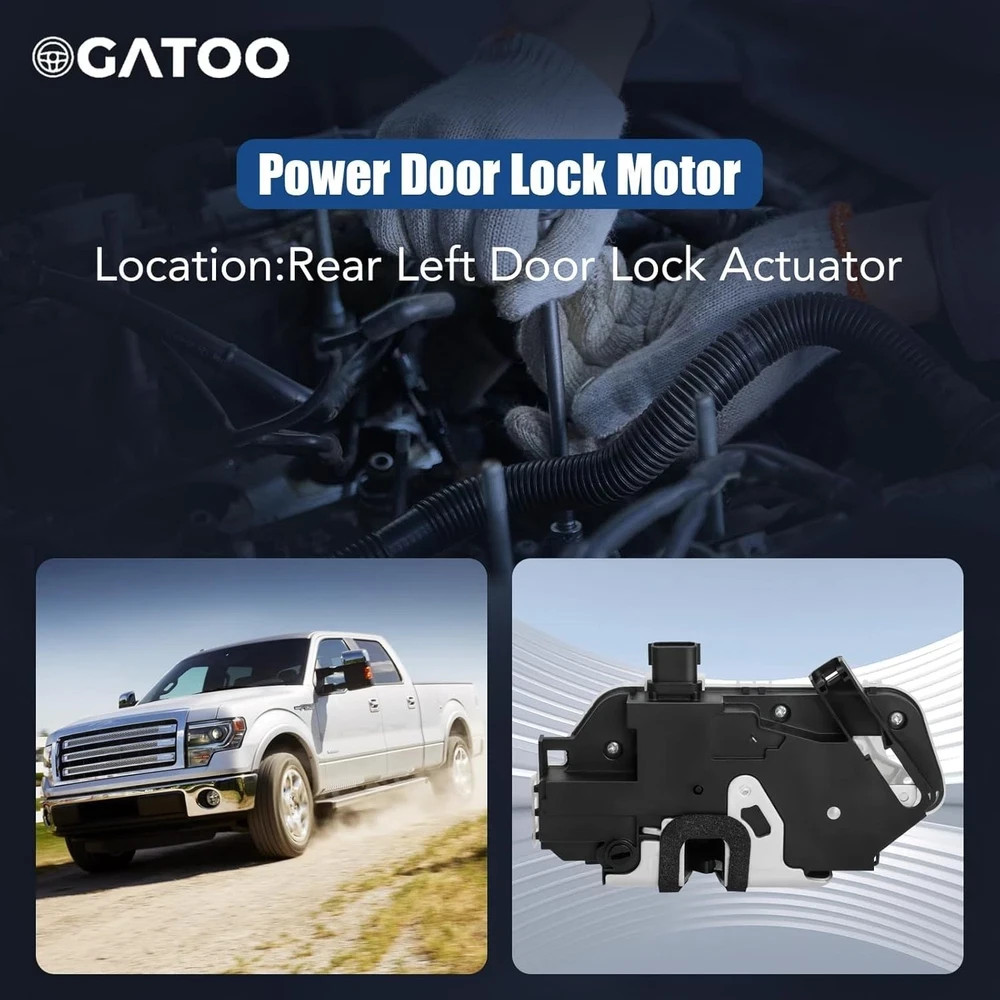 Rear Left Driver Side Door Lock Latch Actuator Fit for Ford F150 Lobo 2009 20…