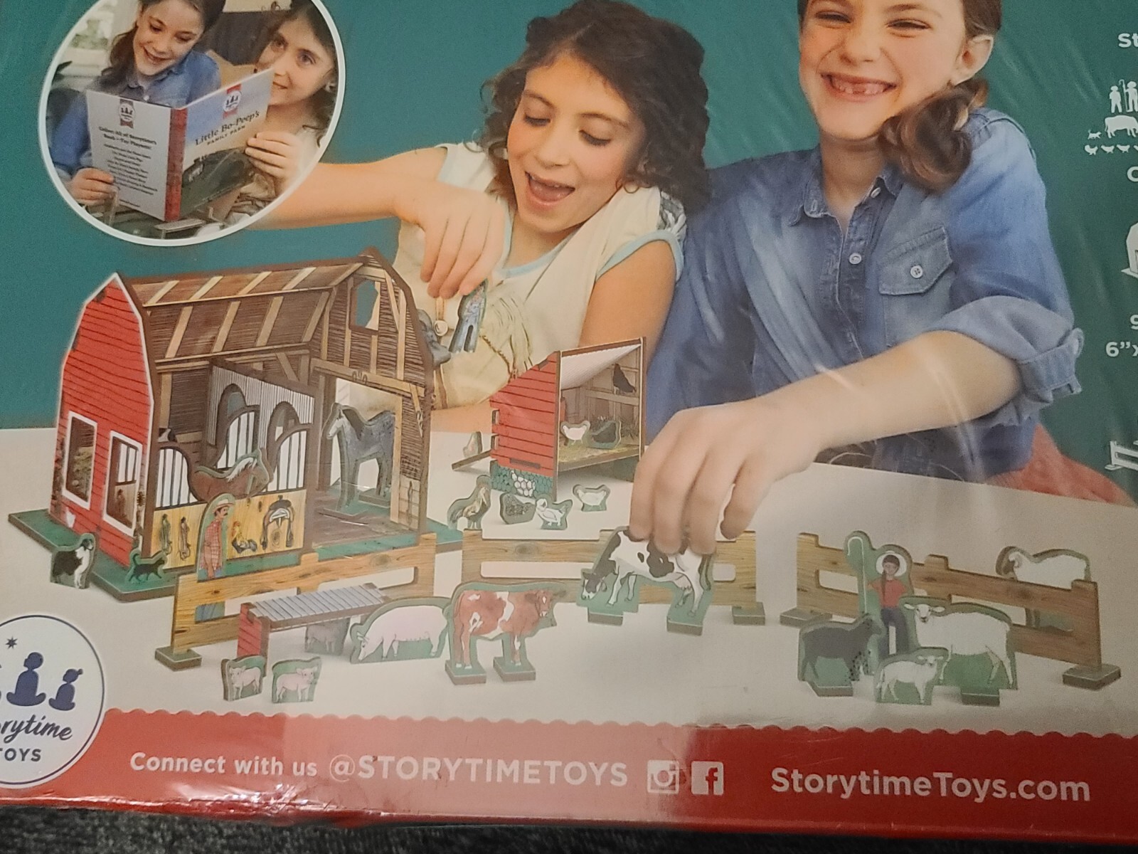 NEW Storytime Toys – LITTLE BO-PEEP’S FAMILY FARM – Book & Playset – 51 Pieces