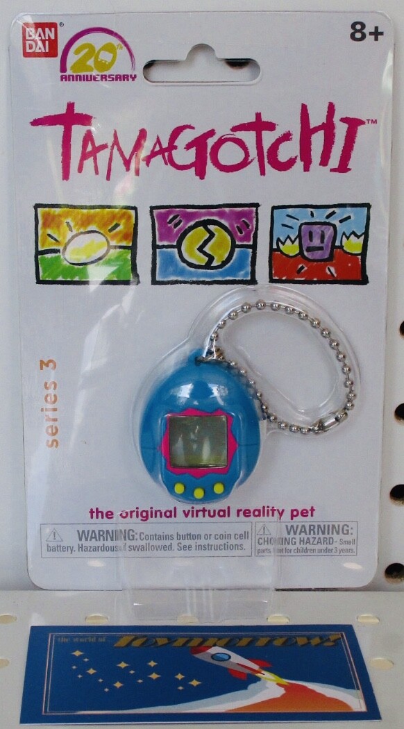 Tamagotchi 20th Anniversary Series 3 Virtual Reality Pet – Blue – Sealed!
