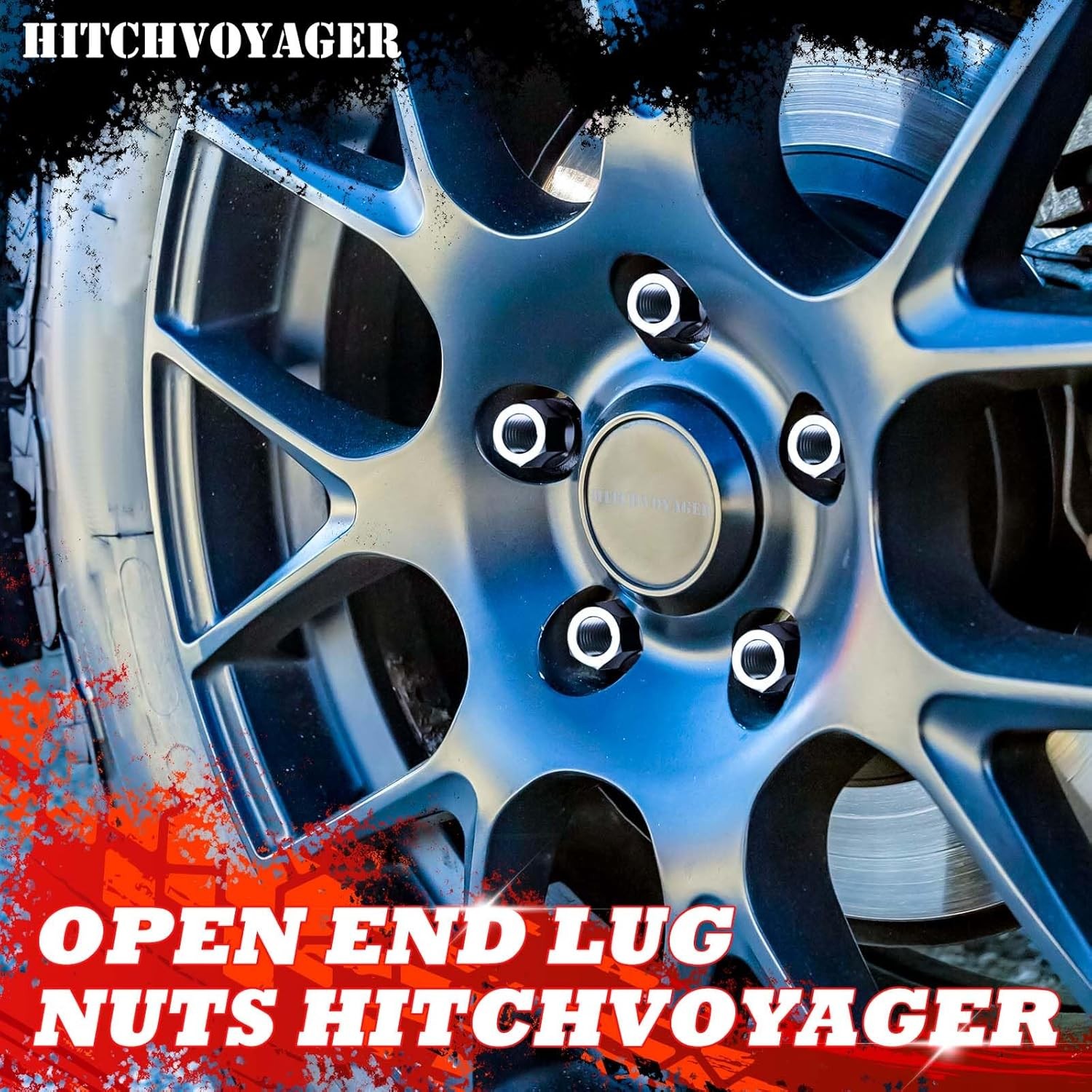 M14×1.5 Open-End Lug Nuts with 60 Degre Conical Seat,Galvanized, 3/4″ Hex (0.83