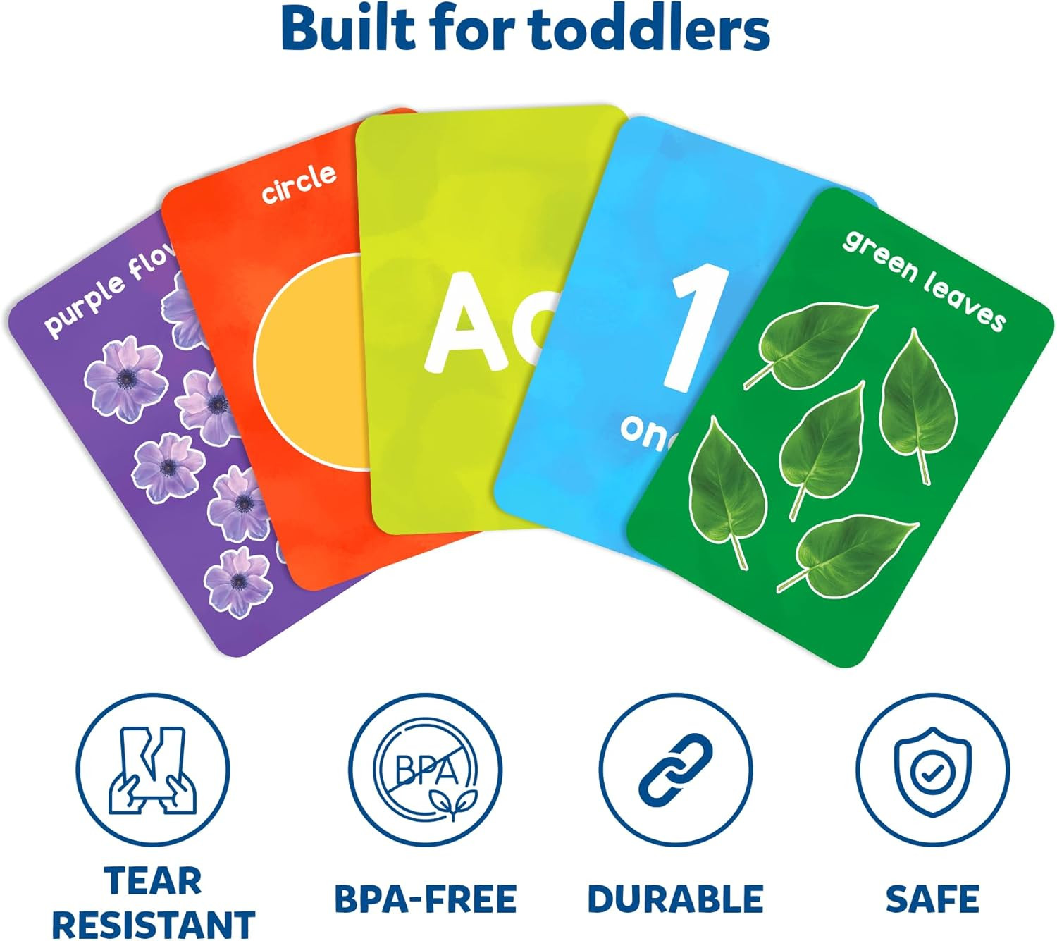 Thick Flash Cards for Toddlers – Letters, Numbers, Shapes & Colors, Easter Baske