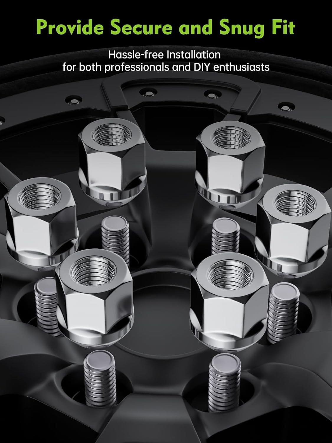 M14x1.5 24PCS Open End Lug Nuts – Replacement Chevy Silverado 1500 Tahoe Suburba