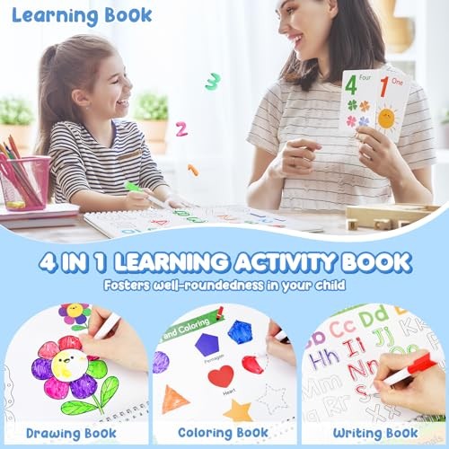 Busy Book for Toddlers 3-5,Preschool Learning Activities,Montessori Learning
