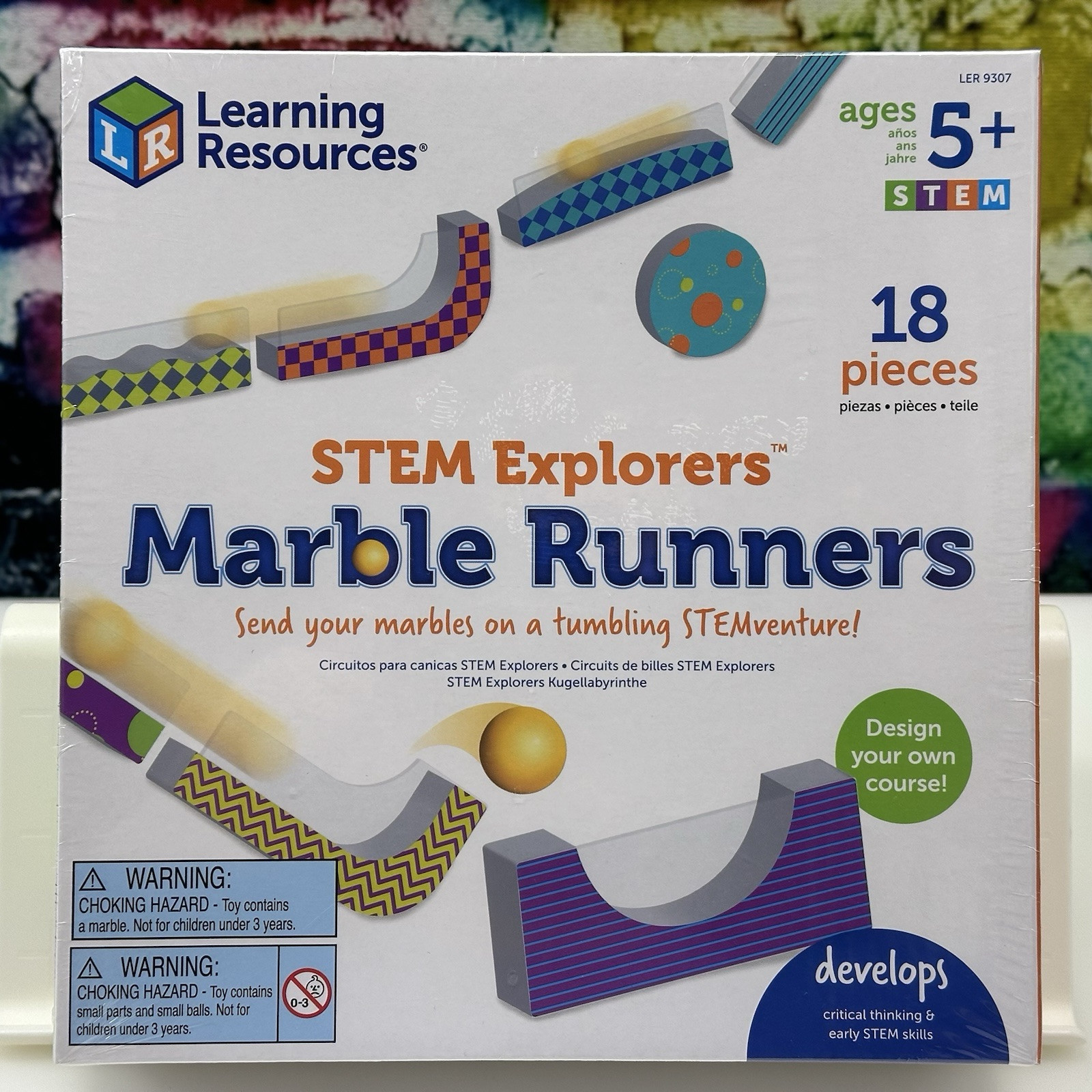Learning Resources STEM Explorers Marble Runners 18 Pieces Fun Gift Ages 5+ Kids