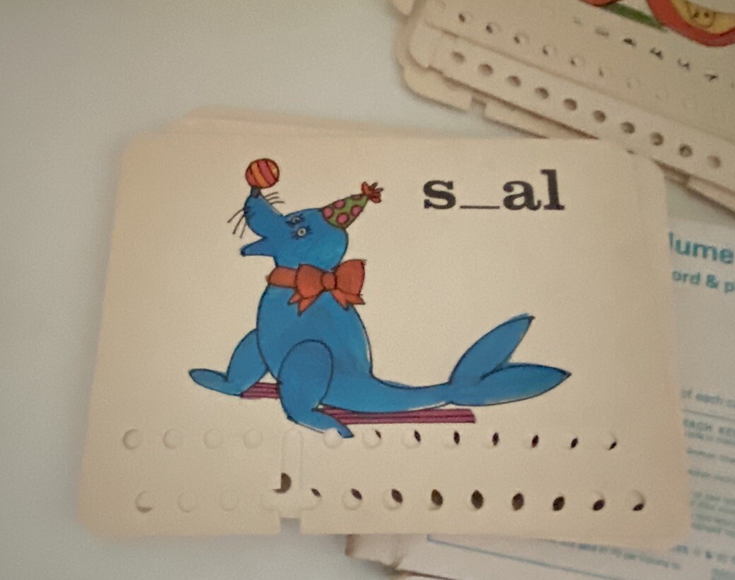 VTG 1967 3M Games TEACH KEY Reading & Spelling Educational Aid Complete 48 Cards
