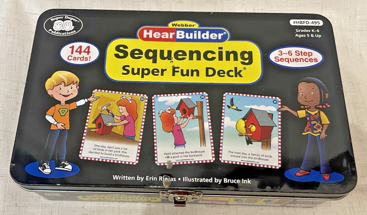 Webber Hear Builder Sequencing Super Fun Deck HBFD-495 Comprehension Skills