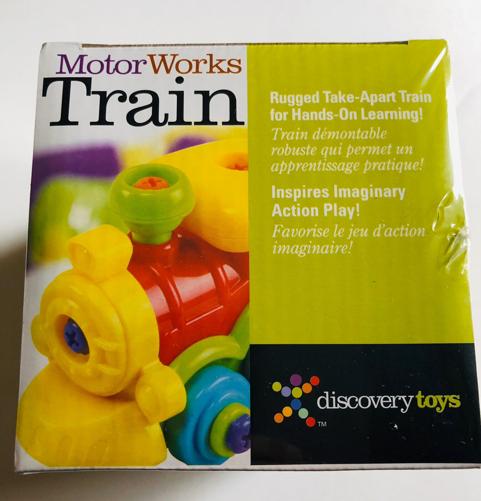Discovery Toys MOTOR WORKS Take-Apart TRAIN with Tool – Motor & Thinking Skills