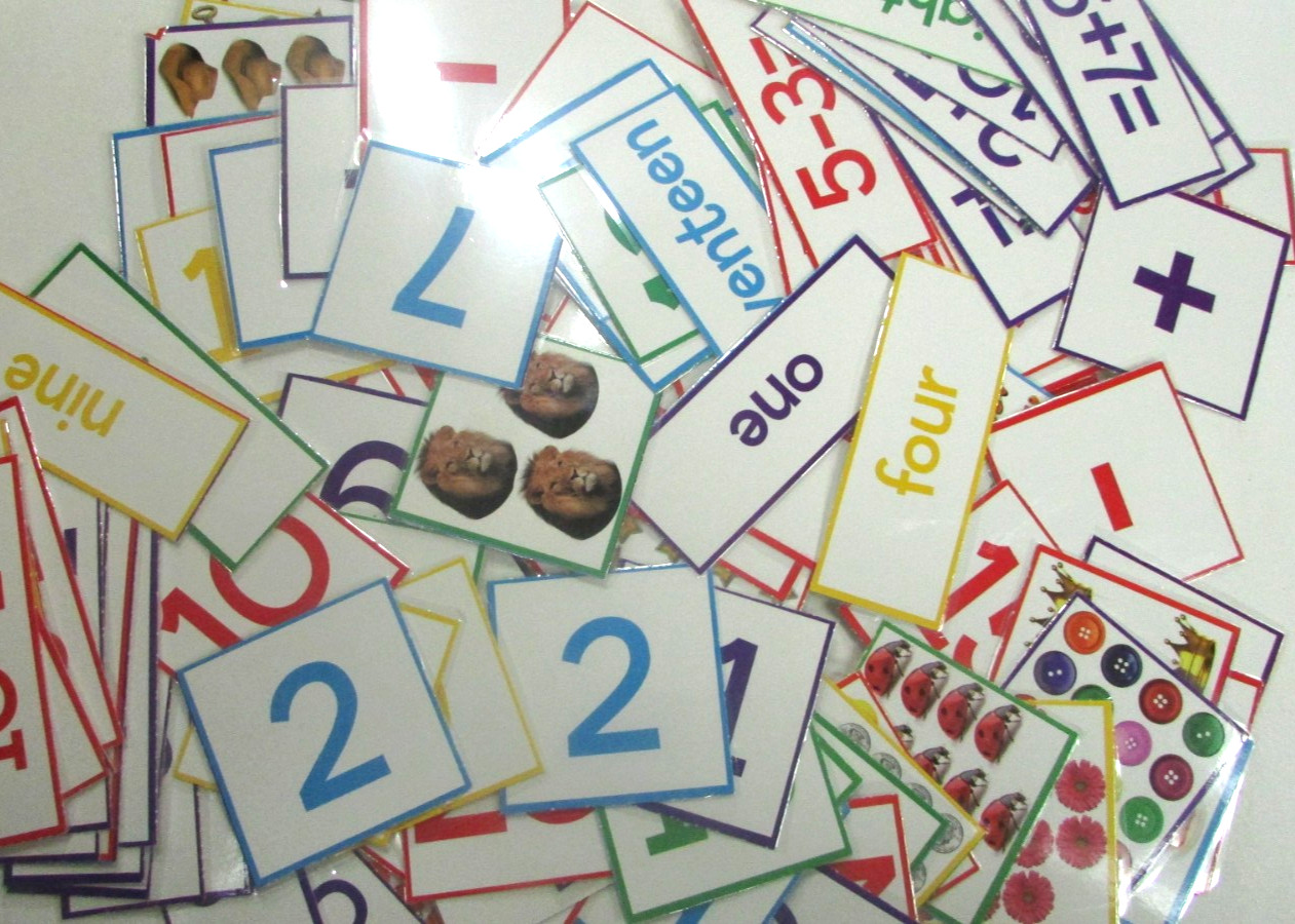 Variety Lot Of Kid’s Elementary Learning Activities Matching Math Letters Time