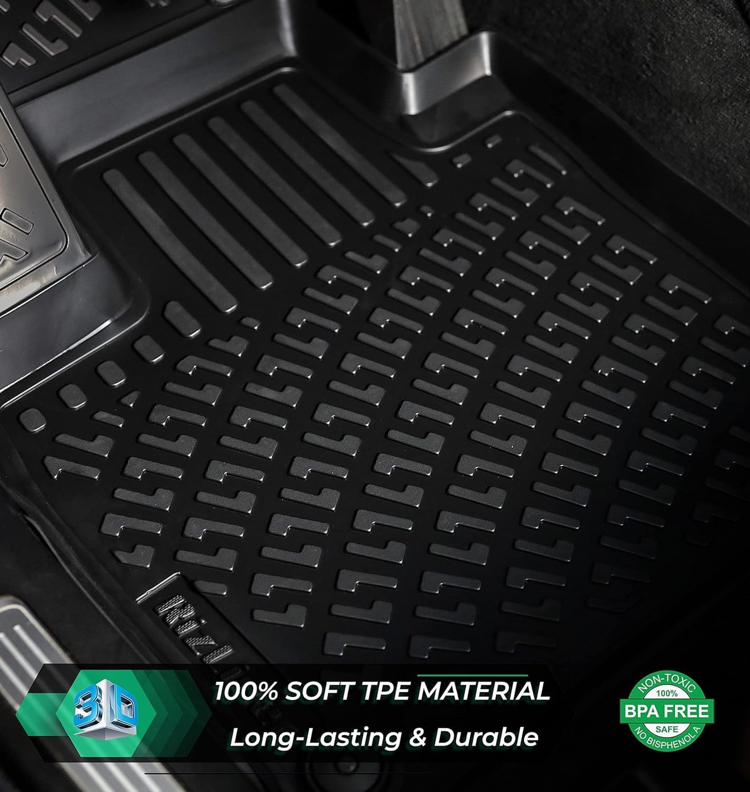 RizLiner Toyota Yaris 2012-2018 (No Yaris iA Models) Custom Fit Floor Mats Ru…