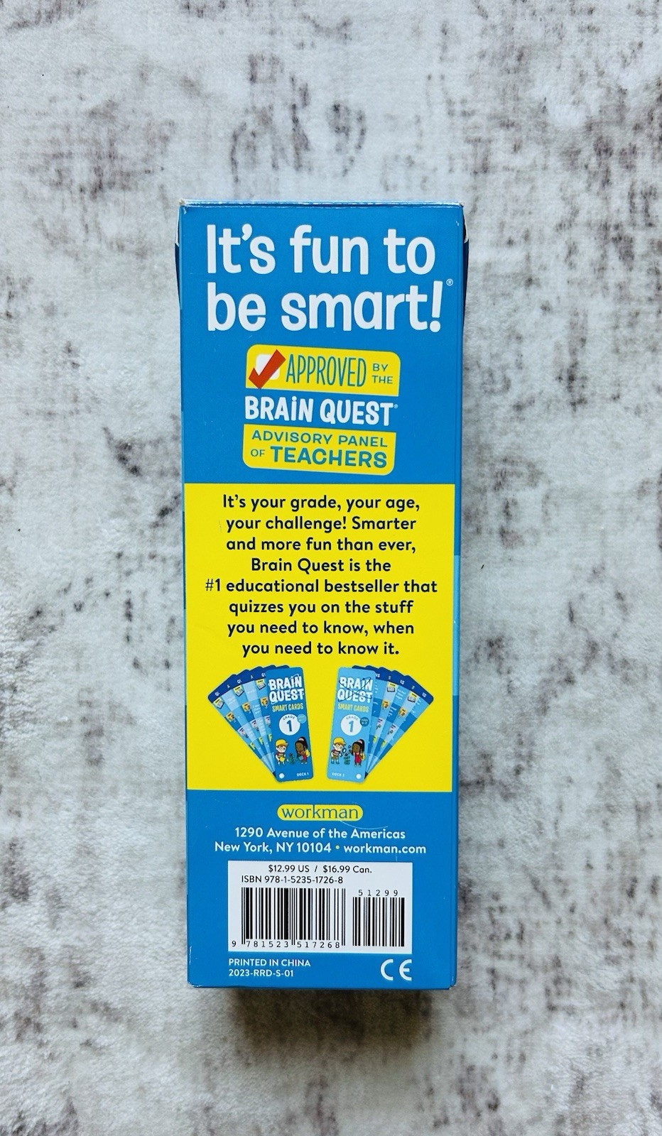 Brain Quest Smart Cards Grade 1 Ages 6-7 Revised 5th Ed Math & Science