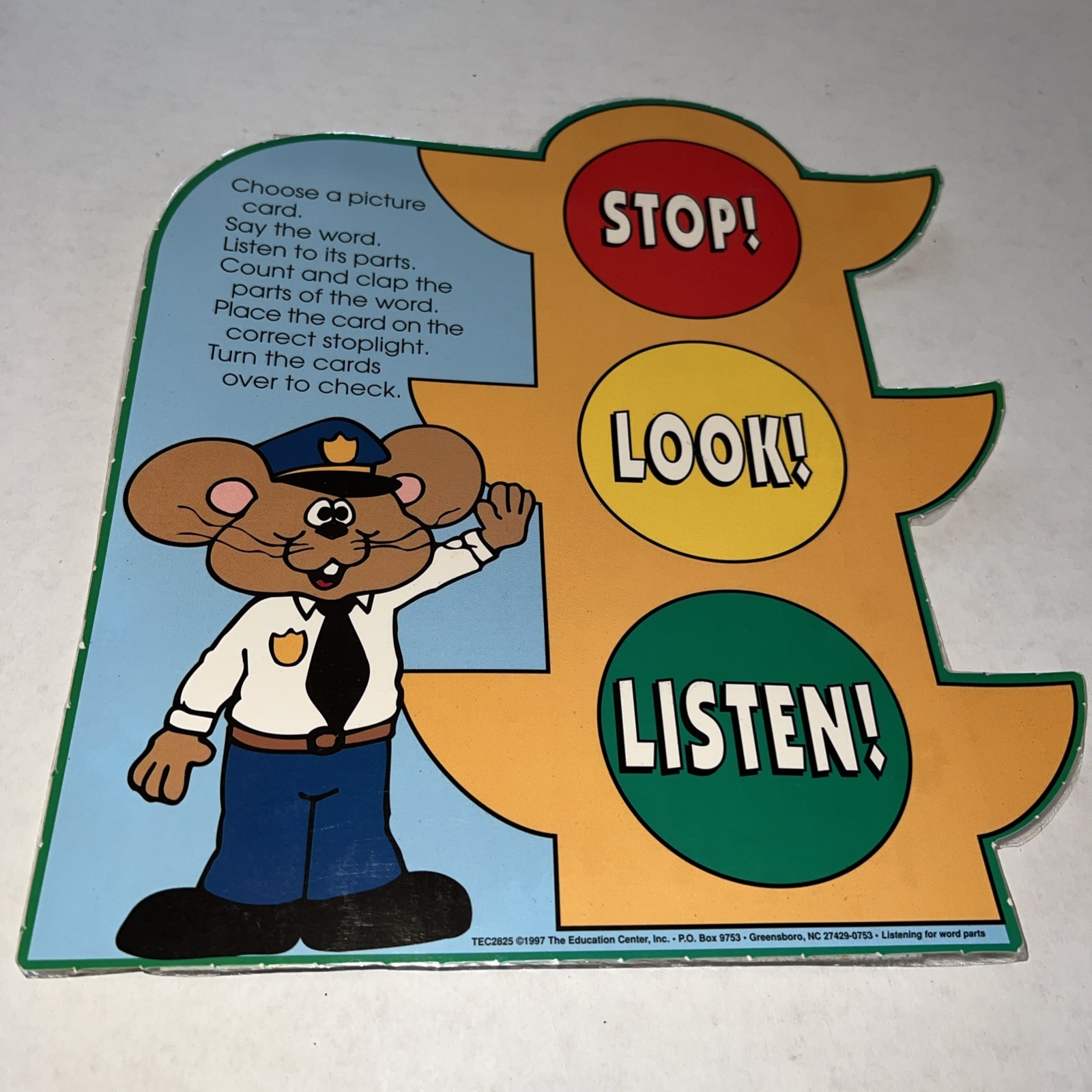 Stop , Look, Listen Grades K-1 Word Part Game