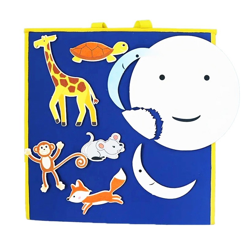 Goodnight Moon Felt Set, Montessori Educational Flannel/FeltBoard ,story time