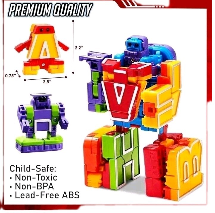 Lakeshore Alpha-Bots 26 Transforming Robots Into Letters Educational Product